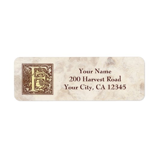 Vintages Monogramm F (Vorne)