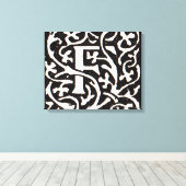 Vintages Monogramm F Art Nouveau Leinwanddruck (Insitu (Holzboden))