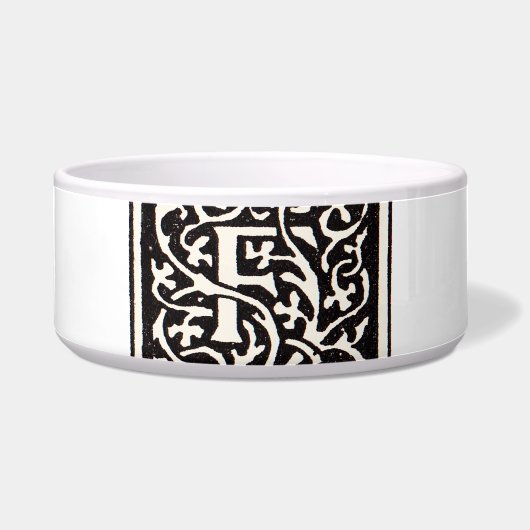 Vintages Monogramm F Art Nouveau Napf (Vorderseite)