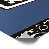 Vintages Monogramm F Art Nouveau Poster (Ecke)