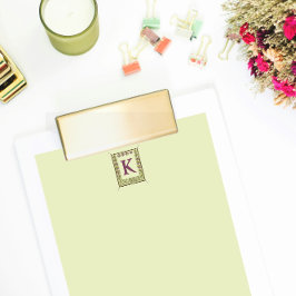 Vintages Monogramm Florrahmenpapier