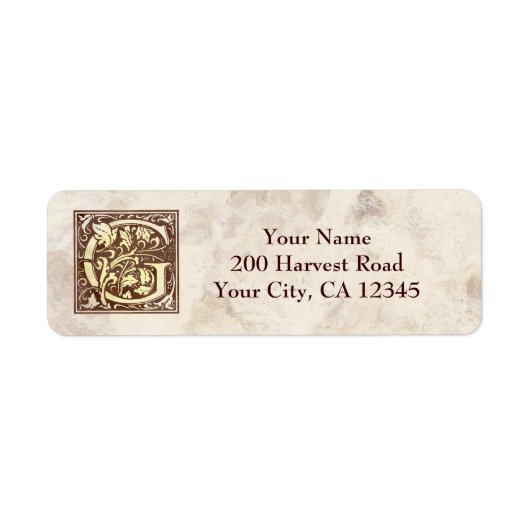 Vintages Monogramm G (Vorne)