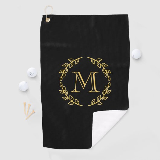 Vintages Monogramm Golfhandtuch (Insitu)