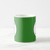 Vintages Monogramm Grün - Tasse (Mittel)