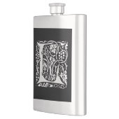 Vintages Monogramm L Art Nouveau Flachmann (Links)