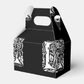 Vintages Monogramm L Art Nouveau Geschenkschachtel (Rückseite)