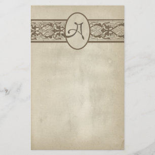 Vintages Monogramm Letter A-Papier Briefpapier