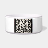 Vintages Monogramm M Art Nouveau Napf (Vorderseite)