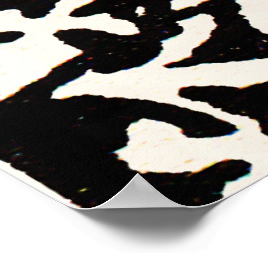 Vintages Monogramm M Art Nouveau Poster (Ecke)