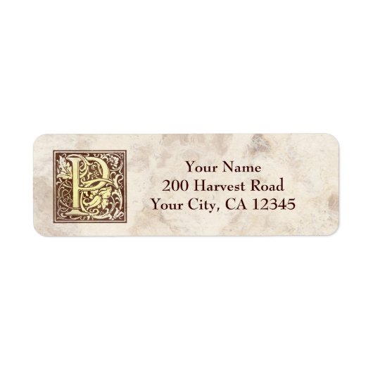 Vintages Monogramm P (Vorne)