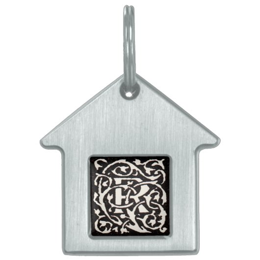 Vintages Monogramm R Art Nouveau Tiermarke (Vorderseite)