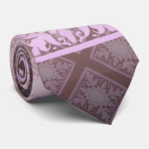 Vintages Monogramm (Rosa) Krawatte