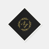 Vintages Monogramm Serviette (Ecke)