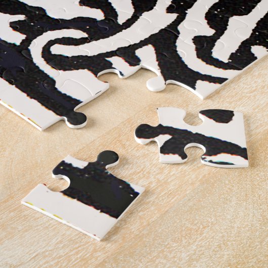 Vintages Monogramm T Art Nouveau Puzzle (Seite)