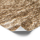 Vintages Monogramm-Typografie, vergoldetes Papier Poster (Ecke)