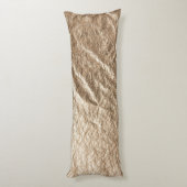 Vintages Monogramm-Typografie, vergoldetes Papier Seitenschläferkissen (Rückseite (Vertikal))