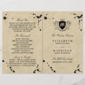 Vintages Monogramm- und Tintenfestival (Vorderseite)
