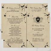 Vintages Monogramm- und Tintenfestival (Vorne/Hinten)