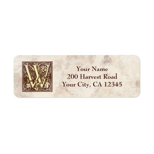 Vintages Monogramm W (Vorne)