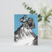 Vintages Monster Illustration Postkarte (Stehend Vorderseite)