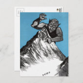 Vintages Monster Illustration Postkarte (Vorne/Hinten)