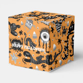 Vintages MonsterHalloween Geschenkschachtel (Rückseite)