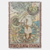 Vintages Mont-Carlo-Poster von Alphonse Mucha Decke (Vorderseite Vertikal)