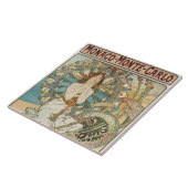 Vintages Mont-Carlo-Poster von Alphonse Mucha Fliese (Seite)