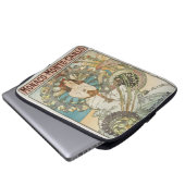 Vintages Mont-Carlo-Poster von Alphonse Mucha Laptopschutzhülle (Vorne Knopf)