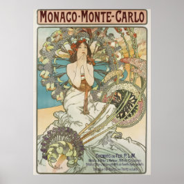 Vintages Mont-Carlo-Poster von Alphonse Mucha Poster