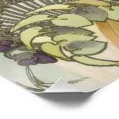 Vintages Mont-Carlo-Poster von Alphonse Mucha Poster (Ecke)