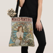 Vintages Mont-Carlo-Poster von Alphonse Mucha Tasche (Von Nahem)