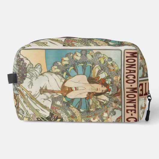 Vintages Mont-Carlo-Poster von Alphonse Mucha Waschbeutel (Vorderseite)