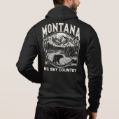 Vintages Montana Big Sky Land Hoodie (Rückseite)