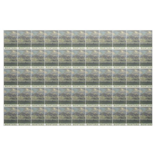 Vintages Montana-Gewebe Stoff (Yard (91,4 cm))