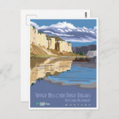 Vintages Montana National Monument Travel Postkarte (Vorne/Hinten)