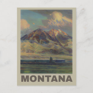 Vintages Montana Postkarte