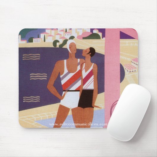 Vintages Monte Carlo Mousepad (Mit Mouse)