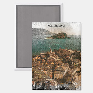 Vintages Montenegro Balkanreisen Magnet