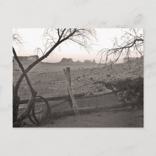 Vintages Monument Tal Foto Postkarte (Vorderseite)