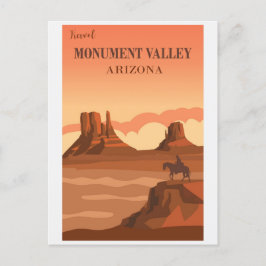 Vintages Monument Tal Postkarte