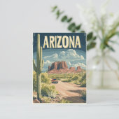 Vintages Monument Tal Postkarte (Stehend Vorderseite)