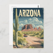 Vintages Monument Tal Postkarte (Vorne/Hinten)