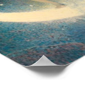 Vintages Moon and Stars Poster (Ecke)