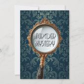 Vintages Mordgeheimnis beim Abendessen Party Retro Einladung (Vorderseite)