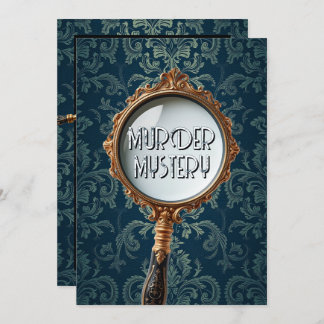 Vintages Mordgeheimnis beim Abendessen Party Retro Einladung