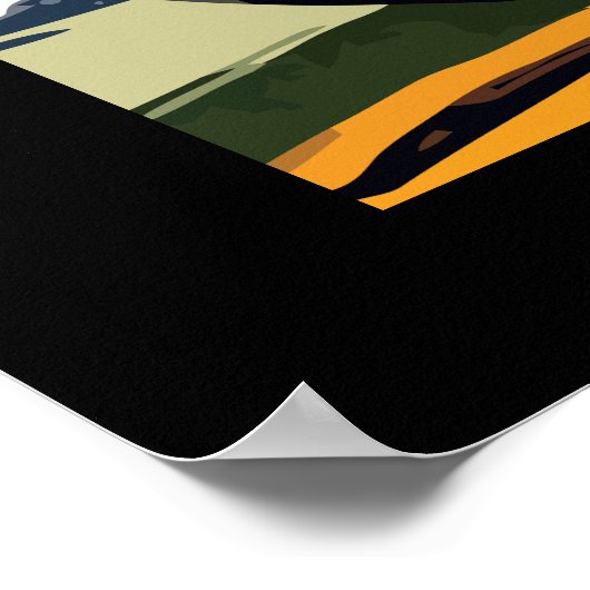 Vintages Mortorcycle - Ride! Poster (Ecke)