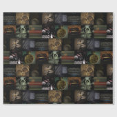 Vintages Mosaik Geschenkpapier (Flach)