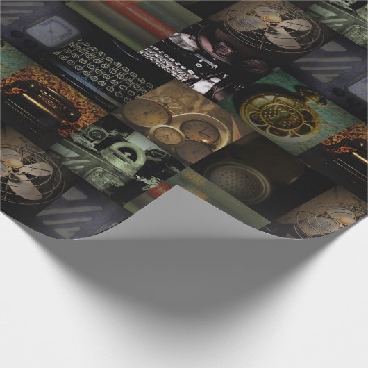 Vintages Mosaik Geschenkpapier (Ecke)