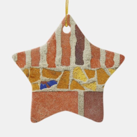 Vintages Mosaik Keramikornament (Vorne)